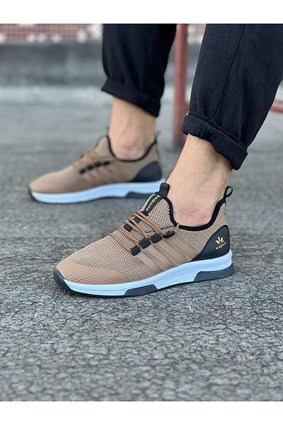 Moka Shopin WG103 Tan Men's Knitwear Sports Shoes