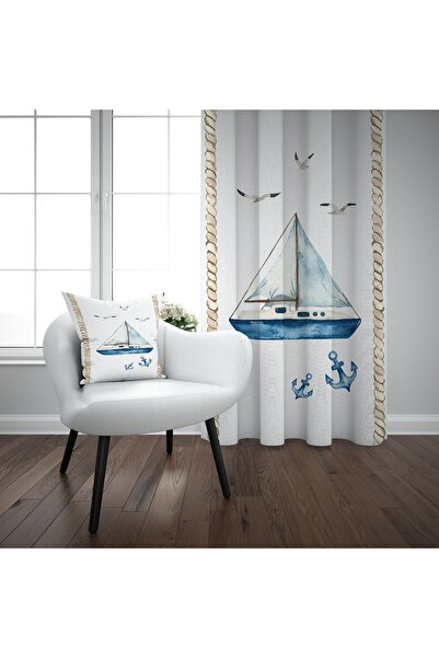 EVSEHOMES Шнур Морський Дитяча кімната Фон Завіса Одностулковий