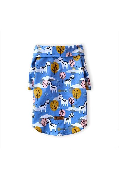 Luli Pet Zebra Patterned Dog Shirt