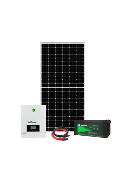 SOLİNVED 1800 W Li-İon Bataryalı Hazır Paket Güneş Enerji Sistemi