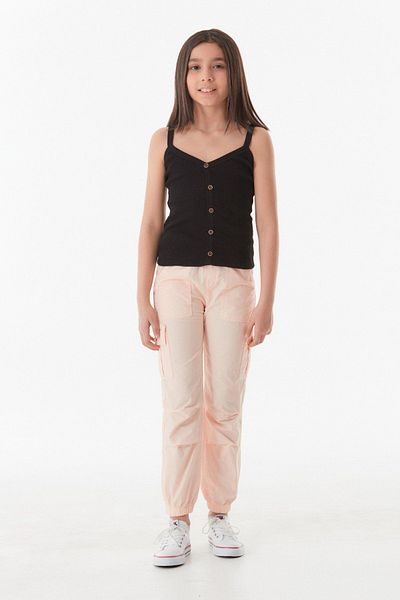 Fulla Moda Unisex Trousers with Elastic Waist Cargo Pockets