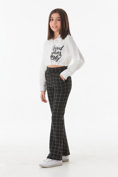 Fulla Moda High Waist Flare Girl's Pants