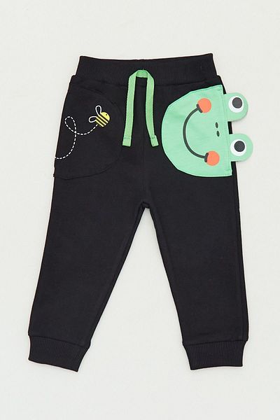 Fulla Moda Frog Detailed Jogger Boys' Sweatpants