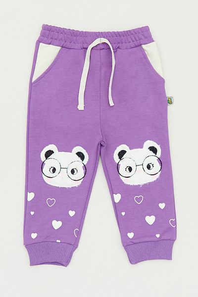 Fulla Moda Heart Printed Girl's Sweatpants