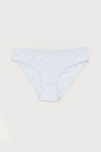 Fulla Moda Chiloți cu talie înaltă în dungi