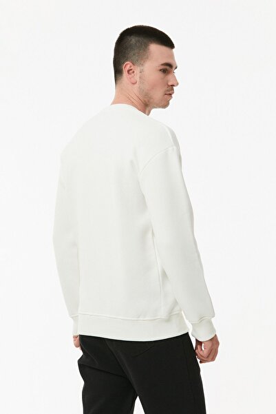 Fulla Moda Φούτερ με στάμπα με λαιμόκοψη