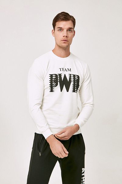 Fulla Moda سويت شيرت برقبة دائرية مطبوع من Team PWR