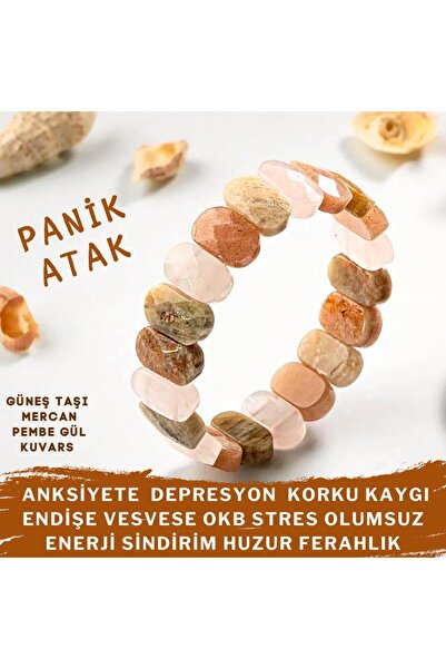 Gizemli Doğal Taş Panik Atak Anksiyete Korku Kaygı Sindirim