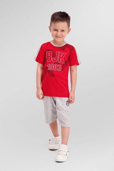 Beşiktaş Licensed Red Boy's Bermuda Suit