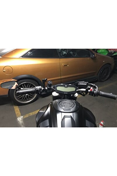 Genel Markalar Katlanır Universal Motosiklet Gidon Aynası Kırmızı Siyah