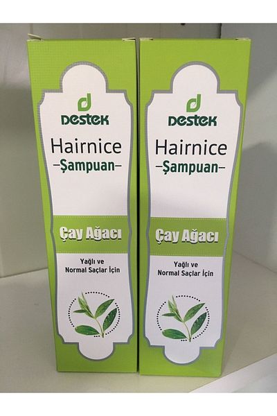 Destek Hairnice Menthol Shampoo - Tea Tree 330 ml, 2 Pieces