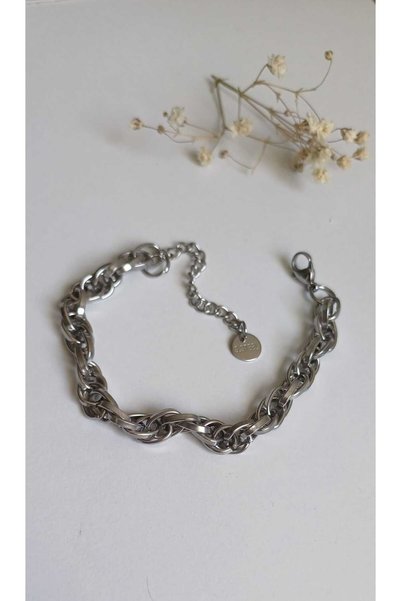 Feride Steel Gold Spiral Bracelet 316L Guaranteed Stainless Color Guaranteed Silver