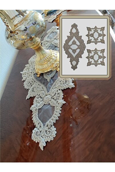 CAMİNHO DA LUA Costum de lux Yonca 3 piese cu dantela frantuzeasca - Set zestre