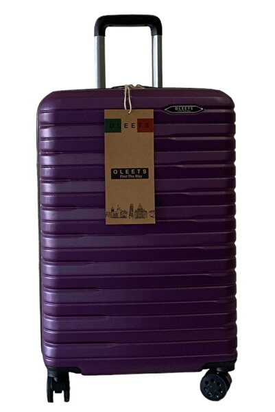 OLEETS Unisex 4 Tekerli Kilitli Orta Boy Valiz Bavul