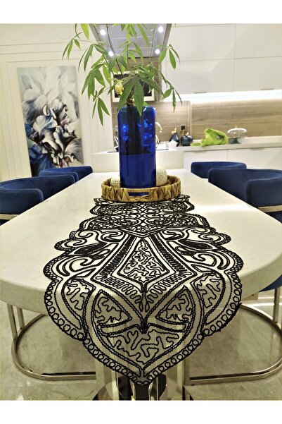 CAMİNHO DA LUA Ottoman Luxury Runner Living Room Coffee Table Tablecloth Fren...