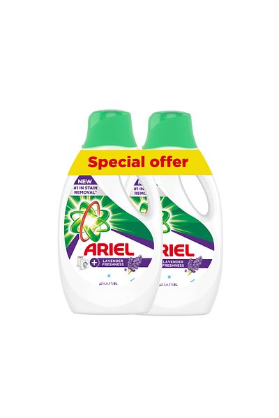 Ariel - Lavender Scent Automatic Liquid Gel 1.8L - Pack of 2