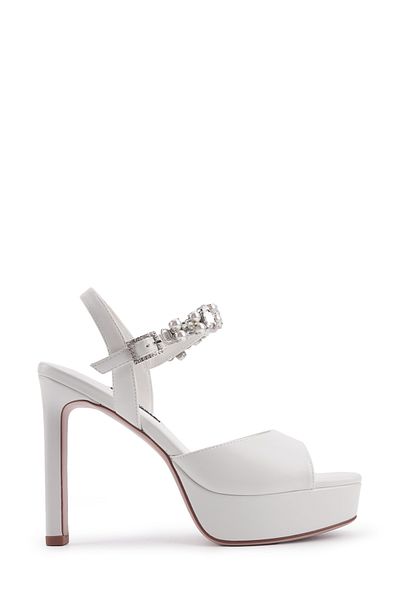 Nine West JUSTINE2 4FX - Pantofi sport albi pentru femei