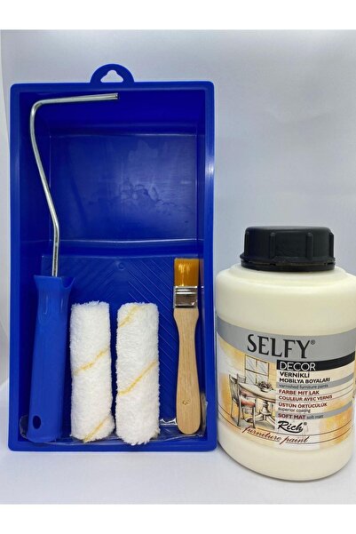 Rich Selfy Decor Kendinden Vernikli Mobilya Boyası 1250 Cc Kardelen Boyama Ru...