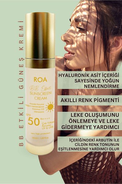 Roa Bitkisel 50 ml Sunscreen - BB Cream Effect