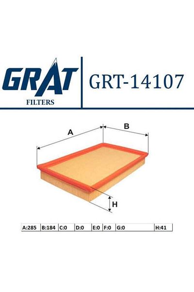GRAT 14107 Air Filter Vectra A Calibre A 2.0 C20ne