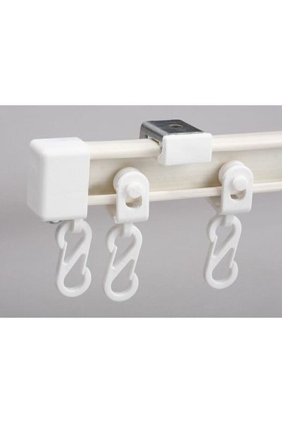 GÖRGÜN Ler Flexible Oriental Curved and Twisted Curtain Rail Cornice 15 Mt