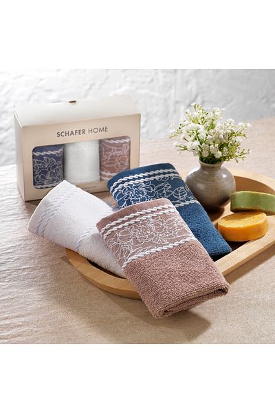 Schafer Set prosoape Home Dantela 30x50 - Sortiment 3 Piese