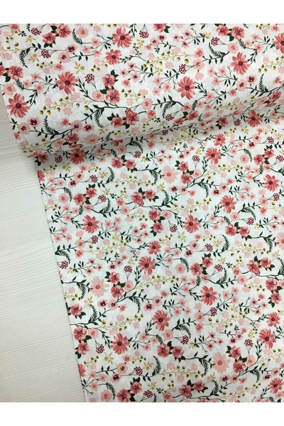 Renk Tekstil Fiorella Metrelik %100 Pamuk Poplin Kumaş - Elbise - Nevresim - ...