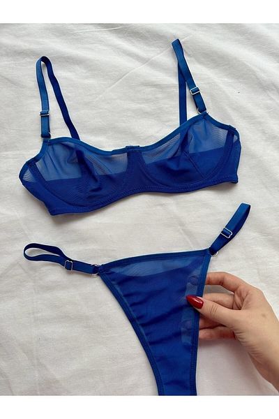 EDLİNGERİE Σετ Saks Blue Viviane Saks Bralet