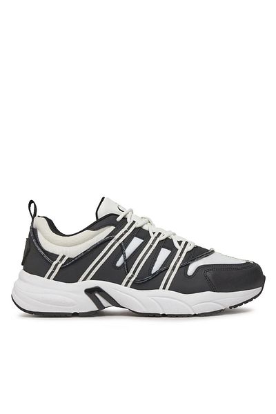 Calvin Klein Men's Brand Logo Lace-up Non-Slip Sole Casual White Sneaker YM0YM00918-01W