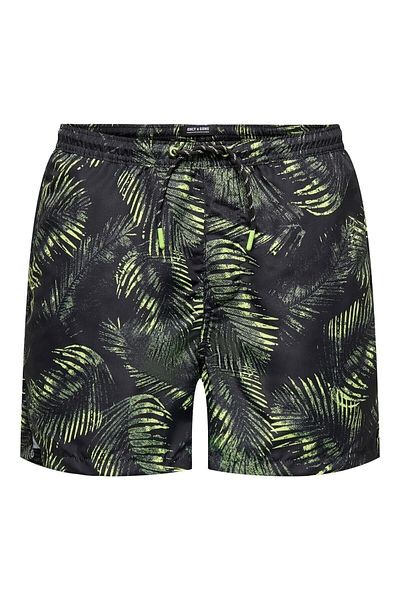 Only & Sons Ανδρικό πολύχρωμο σορτς Ted Life Swim Short Leafes Aop 22025383 -28