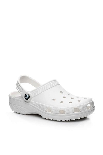 Crocs Unisex Classic Clog Λευκά Σανδάλια 10001-S