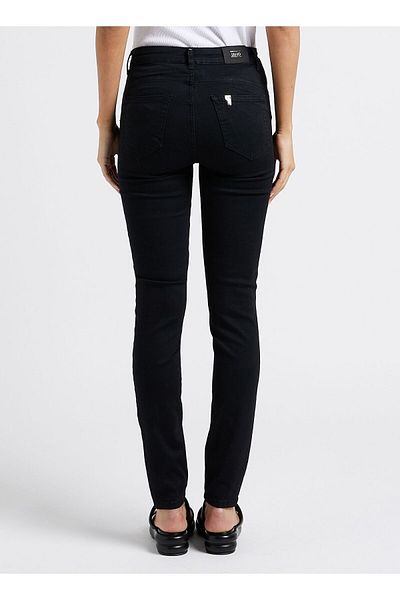 Liu Jo Women's High Waisted Pocket Wide Leg Casual Black Trousers UA4013D4188-87177