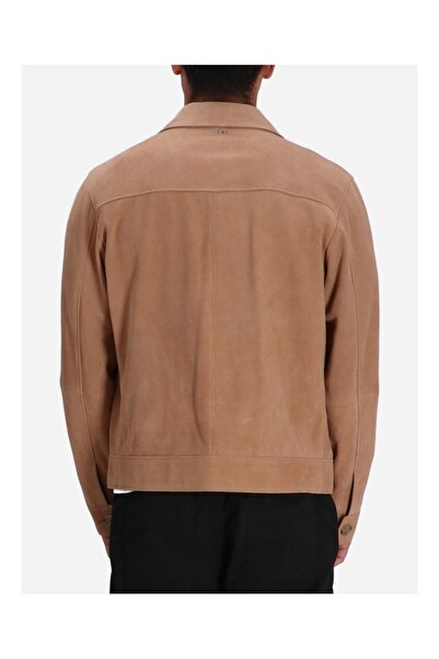 BOSS Erkek Cep Detaylı Fermuar Kapamalı Uzun Kollu Kahverengi Ceket 50510178-282