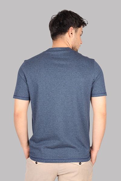 PAUL&SHARK Ανδρικό Μπλε T-Shirt - Βαμβακερό, Casual Fit, Λογότυπο 24411014 -013