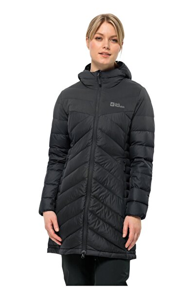 Jack Wolfskin 1207751 Tundra Down Coat W Siyah Kadın Mont
