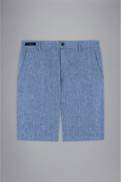PAUL&SHARK Pantaloni scurți pentru bărbați din țesătură, talie obișnuită, uni, albastru