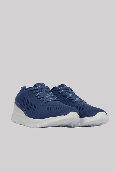 PAUL&SHARK Pantofi de sport albaștri cu logo-ul mărcii cu șireturi pentru bărbați21418003-239