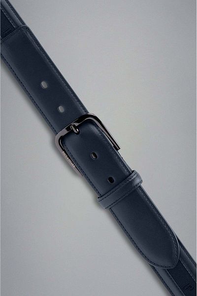 PAUL&SHARK Men's Brand Logo Leather Daily Use Navy Belt24416003-013