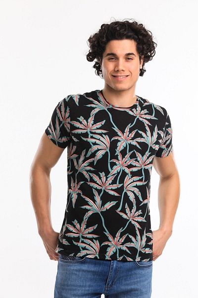 Superfly Tshirt Ανδρικό Μαύρο Tshirt 21601-02