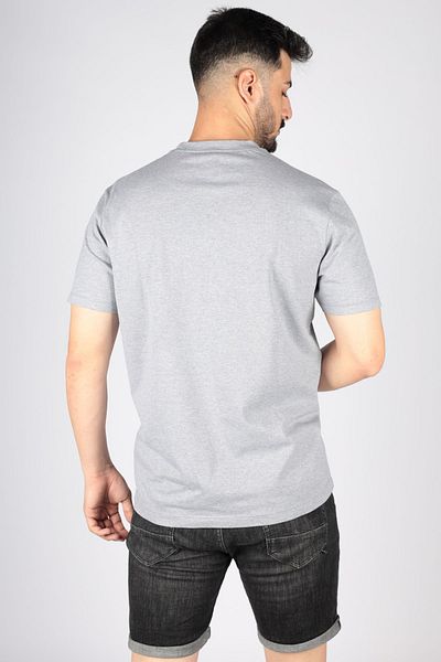 PAUL&SHARK Ανδρικό λογότυπο Basic Regular Fit κοντομάνικο γκρι μπλουζάκι 23411065 -930