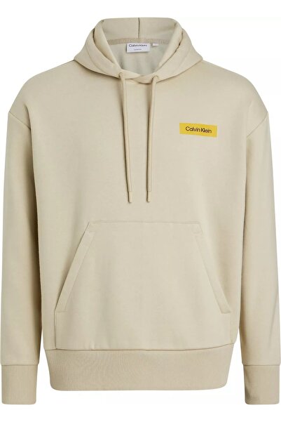 Calvin Klein Erkek Marka Logolu Uzun Kollu Rahat Yeşil Sweatshirt K10k112237-leb