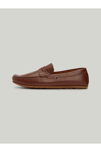 Tommy Hilfiger Men's Brown Casual Non-Slip Daily Use Brand Logo Flat Sole FM0FM04999-GVI
