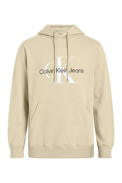 Calvin Klein Khaki Men's Sweatshirt - Cotton, Casual Fit, Logo Detailed J30J320805-RAE