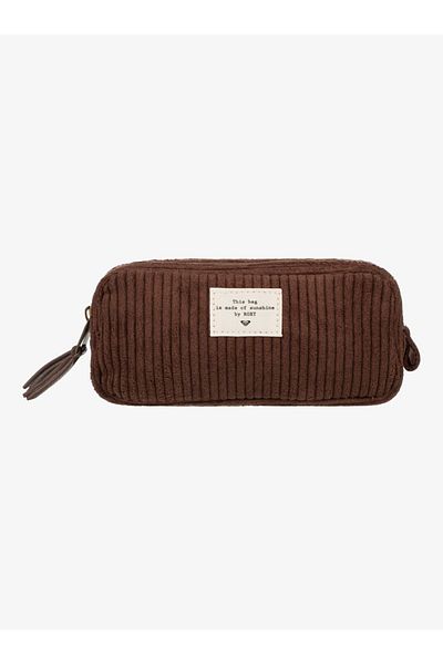 Roxy Cozy Nature Double Zip Women's Brown Pen Holder Erjaa04188-rsy0