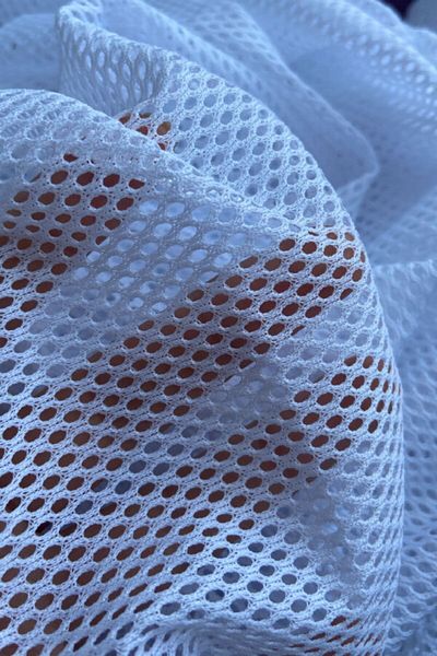 Akteks Mesh Fabric Wide White Color (160cm Width)