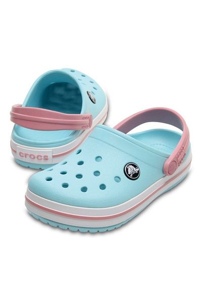 Crocs Sabot K - Ice Blue și White
