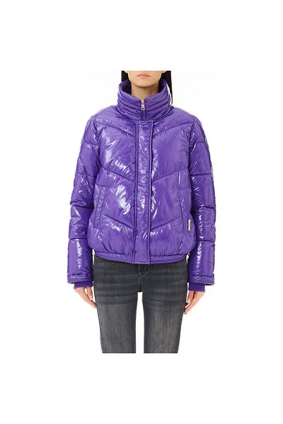Liu Jo Women's Waterproof Stand Collar Puffer Purple Jacket MF3066T3173-83838