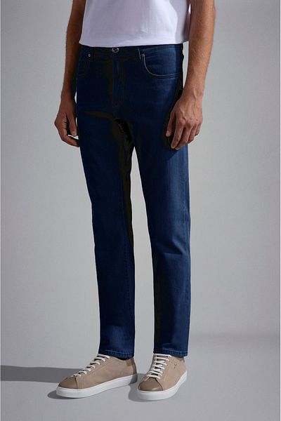 PAUL&SHARK Men's Cotton Regular Cut Comfortable Navy Blue Jeans24414115-003