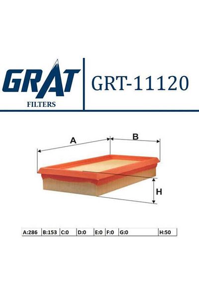 GRAT 11120 Air Filter Clıo Kangoo 01- Megane I Scenic I 1.9d