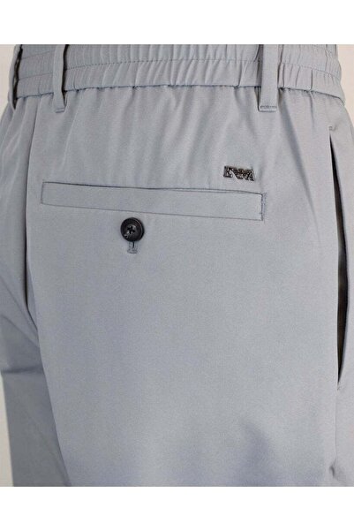 Emporio Armani Erkek Beli Lastikli Rahat Kesim Bol Paça Antrasit Pantolon EM000045 AF10061-U8060